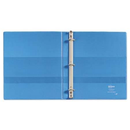 Avery Heavy-Duty Non Stick View Binder with DuraHinge and Slant Rings, 3 Rings, 0.5" Capacity, 11 x 8.5, Light Blue, (5004) (05004)