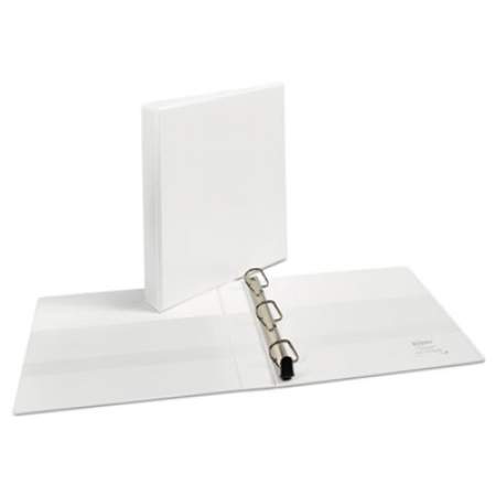 Avery Heavy-Duty Non Stick View Binder with DuraHinge and Slant Rings, 3 Rings, 1" Capacity, 11 x 8.5, White, (5304) (05304)