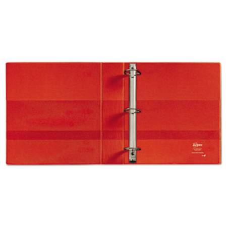 Avery Heavy-Duty Non-View Binder with DuraHinge and One Touch EZD Rings, 3 Rings, 1.5" Capacity, 11 x 8.5, Red (79585)