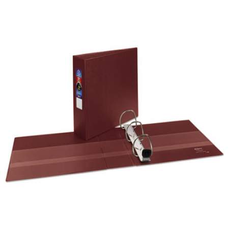Avery Heavy-Duty Non-View Binder with DuraHinge and Locking One Touch EZD Rings, 3 Rings, 3" Capacity, 11 x 8.5, Maroon (79363)