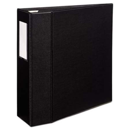 Avery Heavy-Duty Non-View Binder with DuraHinge, Three Locking One Touch EZD Rings and Spine Label, 4" Capacity, 11 x 8.5, Black (79994)