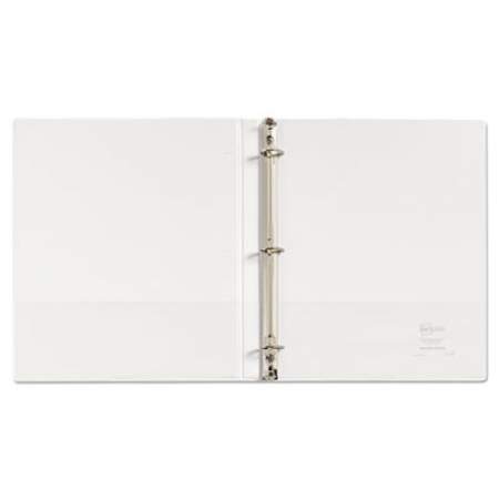 Avery Durable View Binder with DuraHinge and Slant Rings, 3 Rings, 0.5" Capacity, 11 x 8.5, White (17002)