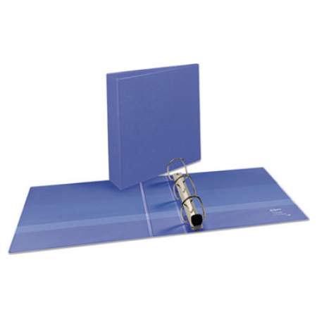 Avery Heavy-Duty View Binder with DuraHinge and One Touch EZD Rings, 3 Rings, 2" Capacity, 11 x 8.5, Periwinkle (17597)