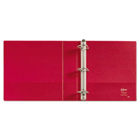 Avery Durable Non-View Binder with DuraHinge and Slant Rings, 3 Rings, 2" Capacity, 11 x 8.5, Red (27203)