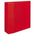 Avery Heavy-Duty Non-View Binder with DuraHinge and Locking One Touch EZD Rings, 3 Rings, 4" Capacity, 11 x 8.5, Red (79584)