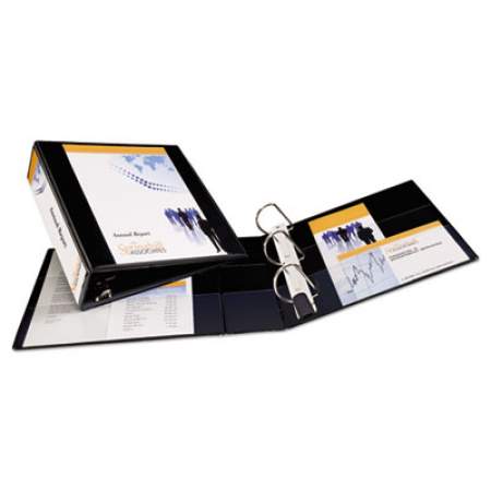 Avery Heavy-Duty Non Stick View Binder with DuraHinge and Slant Rings, 3 Rings, 3" Capacity, 11 x 8.5, Black, (5600) (05600)