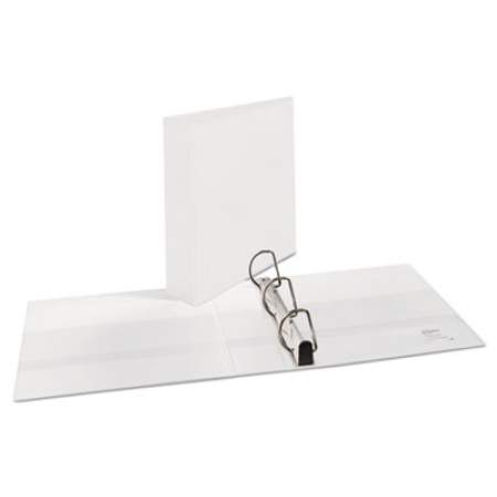 Avery Heavy-Duty Non Stick View Binder with DuraHinge and Slant Rings, 3 Rings, 2" Capacity, 11 x 8.5, White, (5504) (05504)