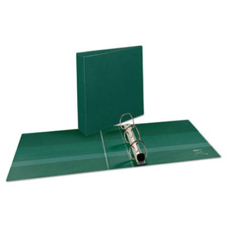 Avery Heavy-Duty View Binder with DuraHinge and Locking One Touch EZD Rings, 3 Rings, 2" Capacity, 11 x 8.5, Green (79683)