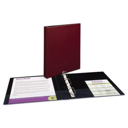 Avery Durable Non-View Binder with DuraHinge and Slant Rings, 3 Rings, 1" Capacity, 11 x 8.5, Burgundy (27252)