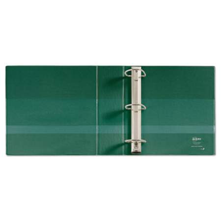 Avery Heavy-Duty Non-View Binder with DuraHinge and Locking One Touch EZD Rings, 3 Rings, 3" Capacity, 11 x 8.5, Green (79783)