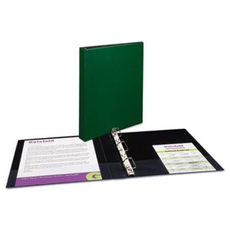 Avery Durable Non-View Binder with DuraHinge and Slant Rings, 3 Rings, 1" Capacity, 11 x 8.5, Green (27253)