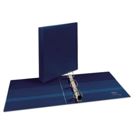 Avery Heavy-Duty View Binder with DuraHinge and One Touch EZD Rings, 3 Rings, 1" Capacity, 11 x 8.5, Navy Blue (79809)