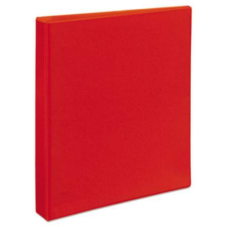 Avery Heavy-Duty View Binder with DuraHinge and One Touch EZD Rings, 3 Rings, 1" Capacity, 11 x 8.5, Red (79170)