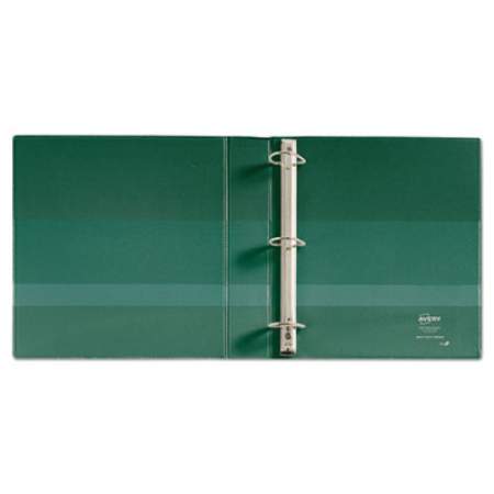 Avery Heavy-Duty View Binder with DuraHinge and One Touch Slant Rings, 3 Rings, 1.5" Capacity, 11 x 8.5, Green (79173)