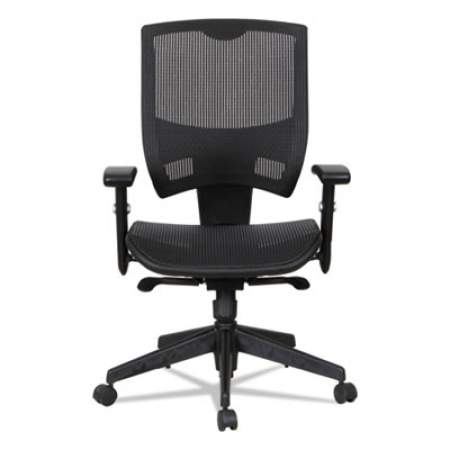 Alera Epoch Series Suspension Mesh Multifunction Chair, Supports Up to 275 lb, 16.25" to 21.06" Seat Height, Black (EP4218)