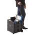 Universal Collapsible Mobile Storage Crate, 18 1/4 x 15 x 18 1/4 to 39 3/8, Black (14110)