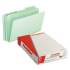 Pendaflex Pressboard Expanding File Folders, 1/3-Cut Tabs, Legal Size, Green, 25/Box (17171)