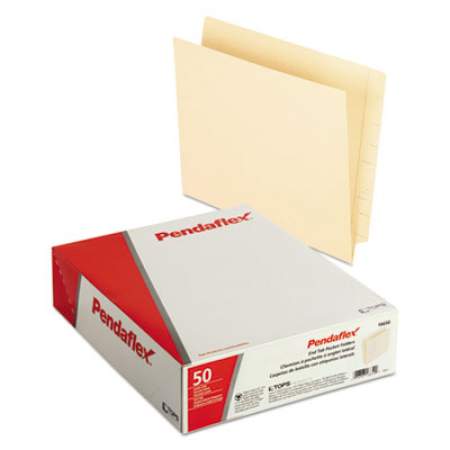 Pendaflex Manila End Tab Pocket Folder, Straight Tab, Letter Size, 50/Box (16650)