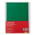 Universal Wirebound Notebook, 1 Subject, Medium/College Rule, Assorted Covers, 10.5 x 8, 70 Sheets, 4/Pack (66614)