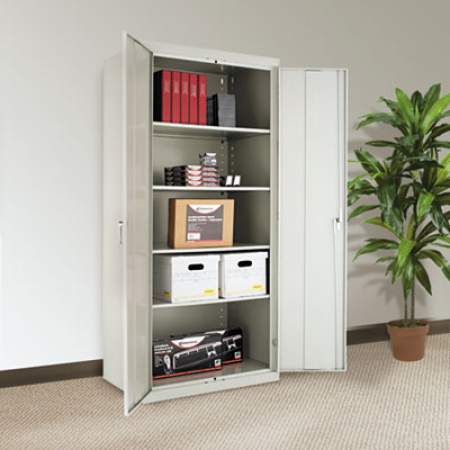Alera Assembled 78" High Heavy-Duty Welded Storage Cabinet, Four Adjustable Shelves, 36w x 24d, Light Gray (CM7824LG)