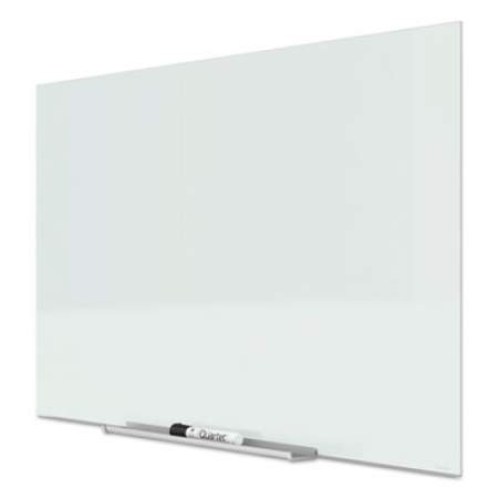 Quartet InvisaMount Magnetic Glass Marker Board, Frameless, 85" x 48", White Surface (G8548IMW)