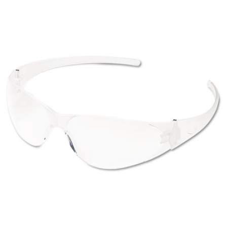 MCR Safety Checkmate Wraparound Safety Glasses, CLR Polycarbonate Frame, Coated Clear Lens, 12/Box (CK110BX)