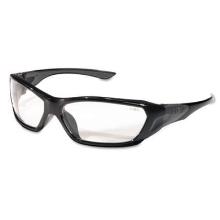 MCR Safety ForceFlex Safety Glasses, Black Frame, Clear Lens (FF120)