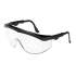 MCR Safety Tomahawk Wraparound Safety Glasses, Black Nylon Frame, Clear Lens, 12/box (TK110)