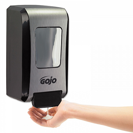 FMX-20 Soap Dispenser, 2 L, 6.5 x 4.7 x 11.7, Black/Chrome, 6/Carton (527106)