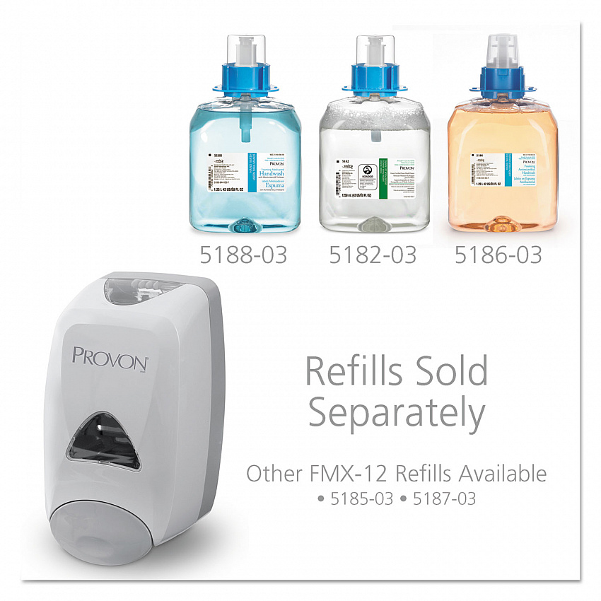 FMX-12 Foam Soap Dispenser, 1,250 mL, 6.25 x 5.12 x 9.88, Dove Gray (516006)