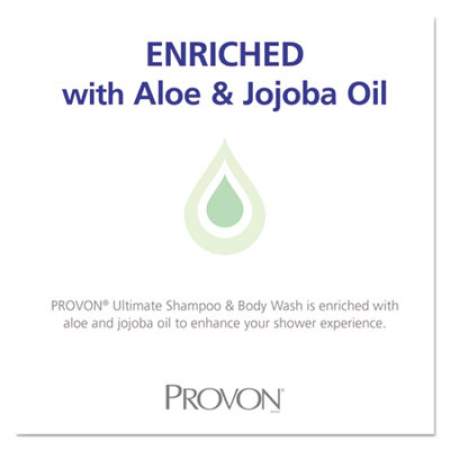 PROVON Ultimate Shampoo and Body Wash, Light Floral Scent, 2,000 mL Refill, 4/Carton (322704)