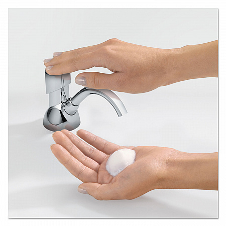 CX Counter Mount Foam Soap Dispenser, 1,500 mL/2,300 mL, 4.5 x 11.88 x 4.5, Chrome (850001)