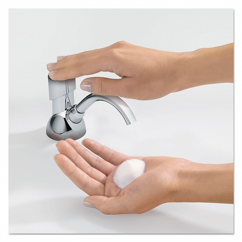 CX Counter Mount Foam Soap Dispenser, 1,500 mL/2,300 mL, 4.5 x 11.88 x 4.5, Chrome (850001)