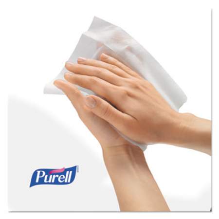 PURELL Sanitizing Hand Wipes, 6 x 6 3/4, White, 270 Wipes/Canister (911306EA)