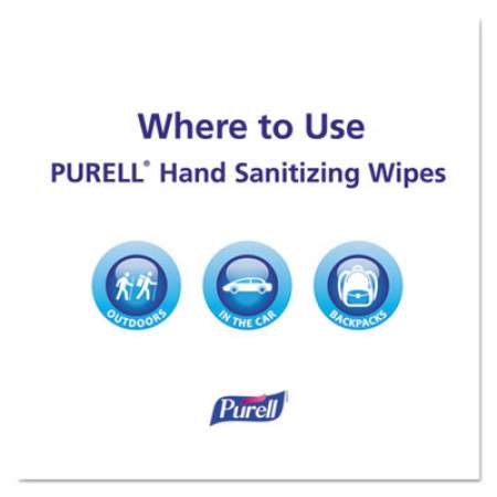 PURELL Cottony Soft Individually Wrapped Sanitizing Hand Wipes, 5 x 7, 1000/Carton (90261M)