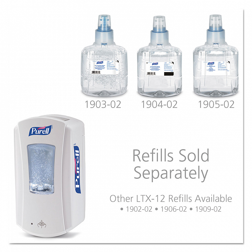 LTX-12 Touch-Free Dispenser, 1,200 mL, 5.75 x 4 x 10.5, White (192004)