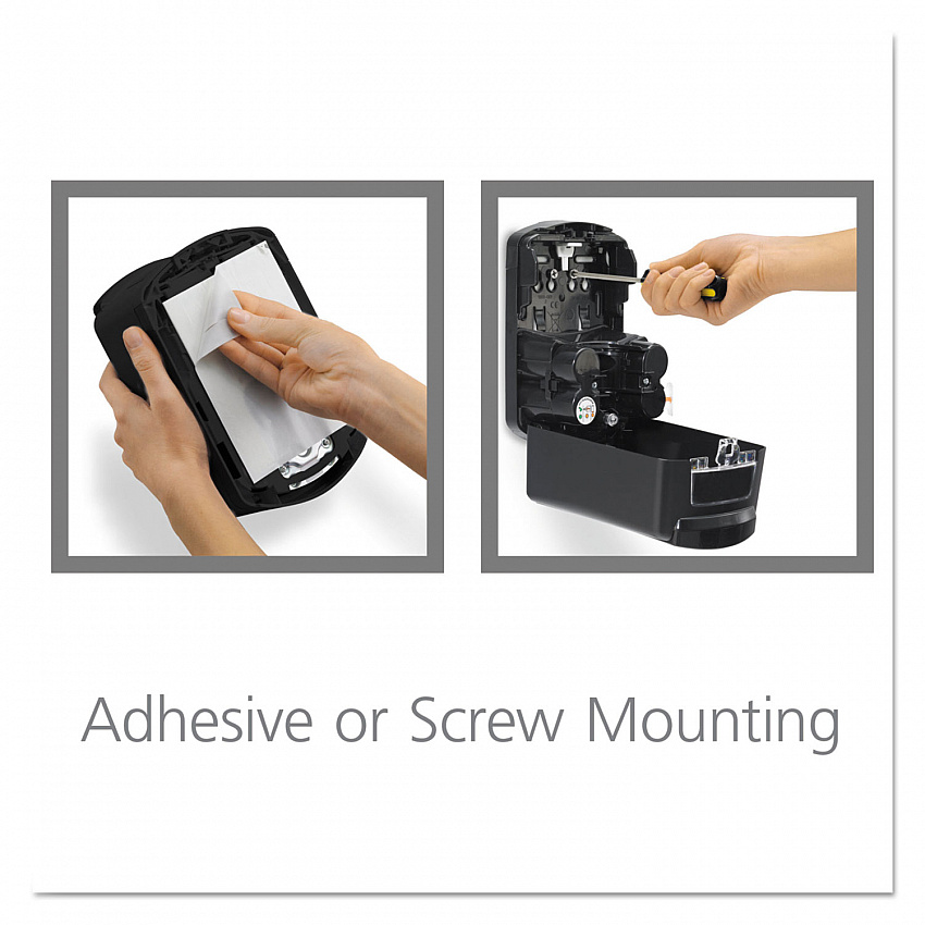LTX-7 Touch-Free Dispenser, 700 mL, 5.75 x 4 x 4.88, Chrome/Black, 4/Carton (132804)