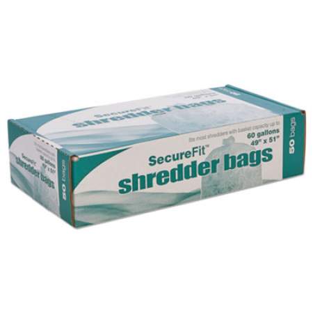 AbilityOne 8105015574982, Heavy-Duty Shredder Bags, 60 gal Capacity, 50/BX
