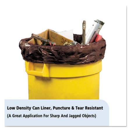 AbilityOne 8105015171353, SKILCRAFT Low Density Trash Can Liners, 33 gal, 0.8 mil, 33" x 39", Clear, 250/Box