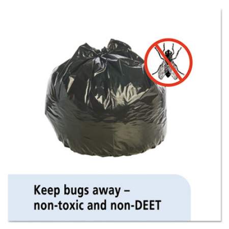 AbilityOne 8105015346819, SKILCRAFT Insect Repellent Trash Bags, 45 gal, 2 mil, 40 x 45, Black, 65/Box