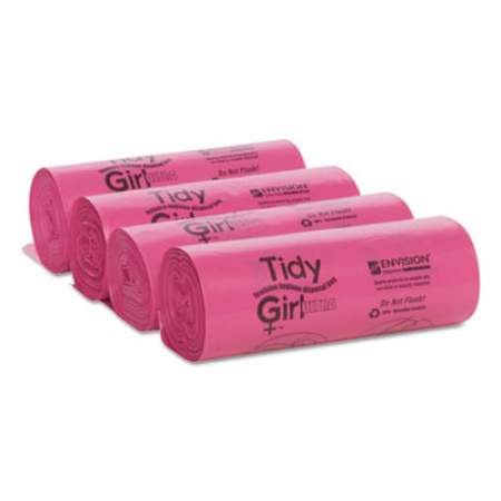 Tidy Girl Feminine Hygiene Sanitary Disposal Bags, 4" x 10", Natural, 600/Carton (TGUF)
