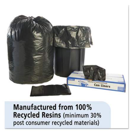 Stout by Envision Total Recycled Content Plastic Trash Bags, 60 gal, 1.5 mil, 38" x 60", Brown/Black, 100/Carton (T3860B15)