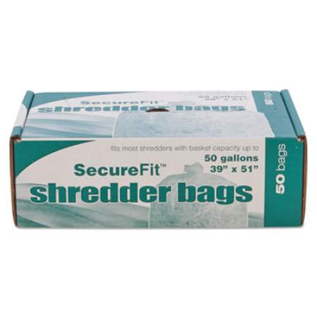 AbilityOne 8105015574976, Heavy-Duty Shredder Bags, 50 gal Capacity, 50/BX