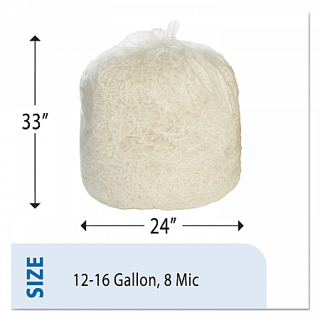 8105015171365, SKILCRAFT Trash Can Liner - High-Density, 16 gal, 8 mic, 24