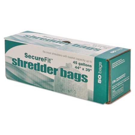 AbilityOne 8105015574974, Heavy-Duty Shredder Bags, 45 gal Capacity, 50/BX