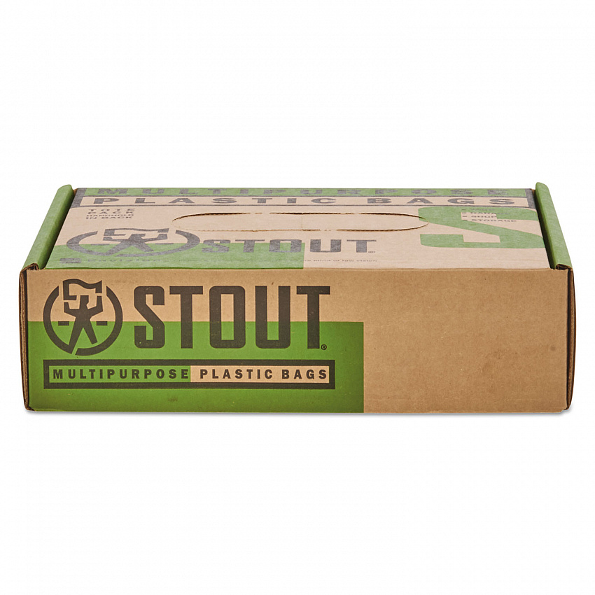 8105015173668, SKILCRAFT Recycled Content Trash Can Liners, 60 gal, 1.5 mil, 38" x 58", Black/Brown, 20/Box (5173668)
