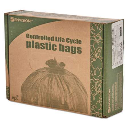 Stout by Envision Controlled Life-Cycle Plastic Trash Bags, 30 gal, 0.8 mil, 30" x 36", Brown, 60/Box (G3036B80)