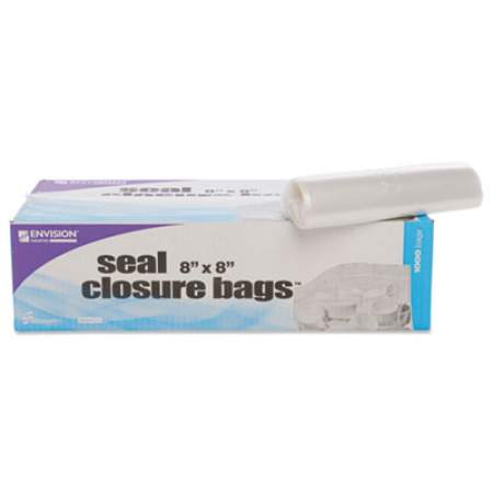 Stout by Envision Seal Closure Bags, 2 mil, 8" x 8", Clear, 1,000/Carton (ZF003C)