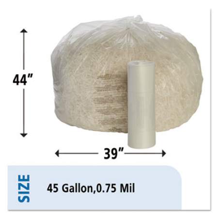 AbilityOne 8105015574974, Heavy-Duty Shredder Bags, 45 gal Capacity, 50/BX