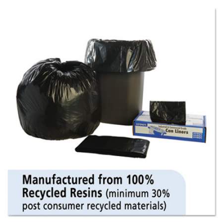 Stout by Envision Total Recycled Content Plastic Trash Bags, 33 gal, 1.5 mil, 33" x 40", Brown/Black, 100/Carton (T3340B15)